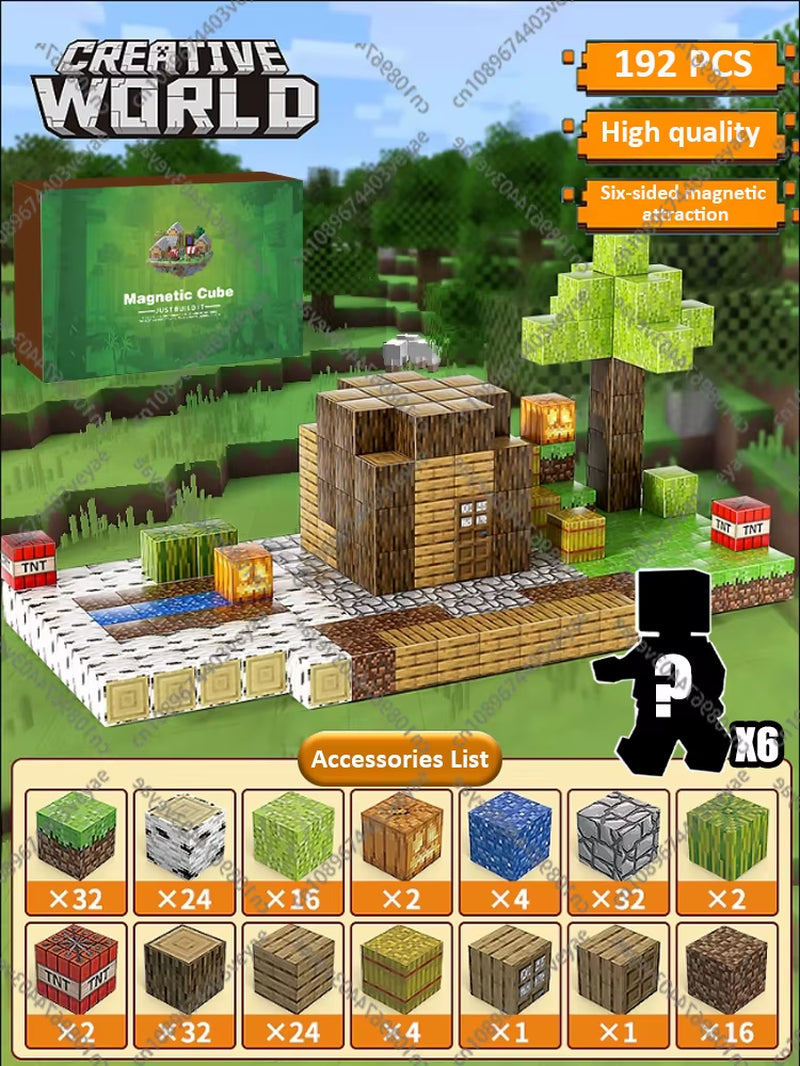 Magnetic Building Blocks Mine World