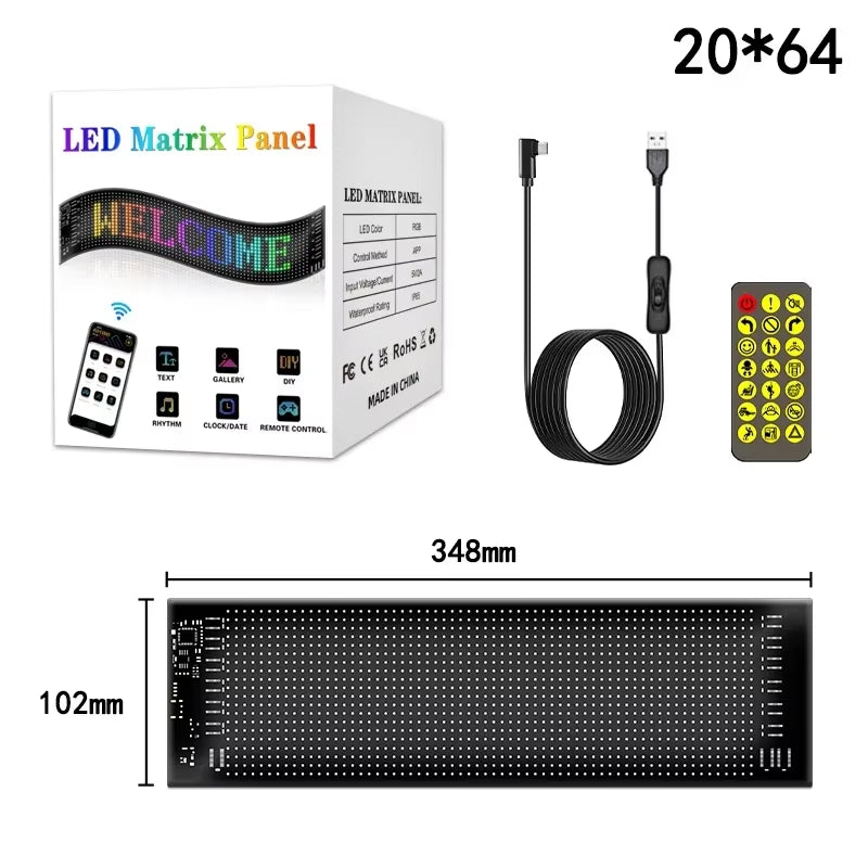 FlexiGlow Scrolling LED Car Sign