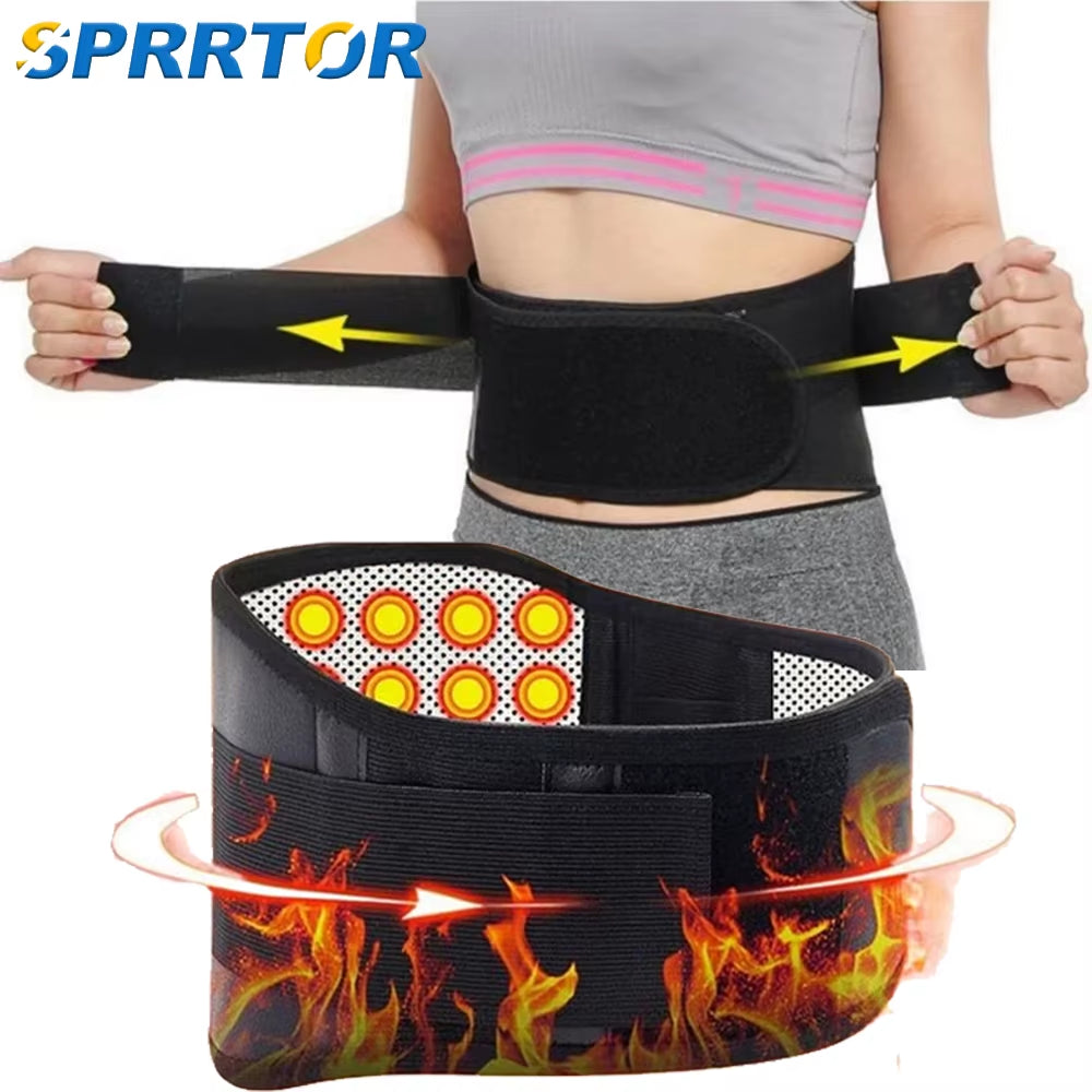 Tourmaline Magnetic Therapy Waist Belt with Lumbar Support