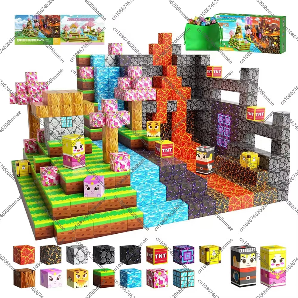 Magnetic Building Blocks Mine World