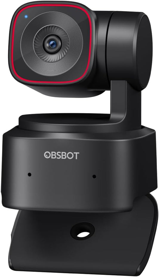 OBSBOT Tiny 2 Lite PTZ 4K Webcam 1080P@60Fps HDR with AI Tracking Privacy Cover Microphone 1/2" Sensor USB2.0 Plug&Play