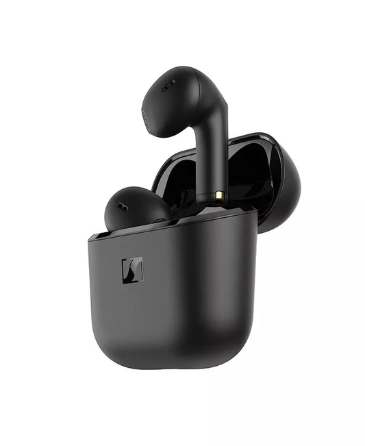 Sennheiser ACCENTUM Open Wireless Earbuds - Open Design, Dynamic Sound and Bluetooth 5.3, IPX4 Splash Resistance, 28-Hour Battery Life - Black