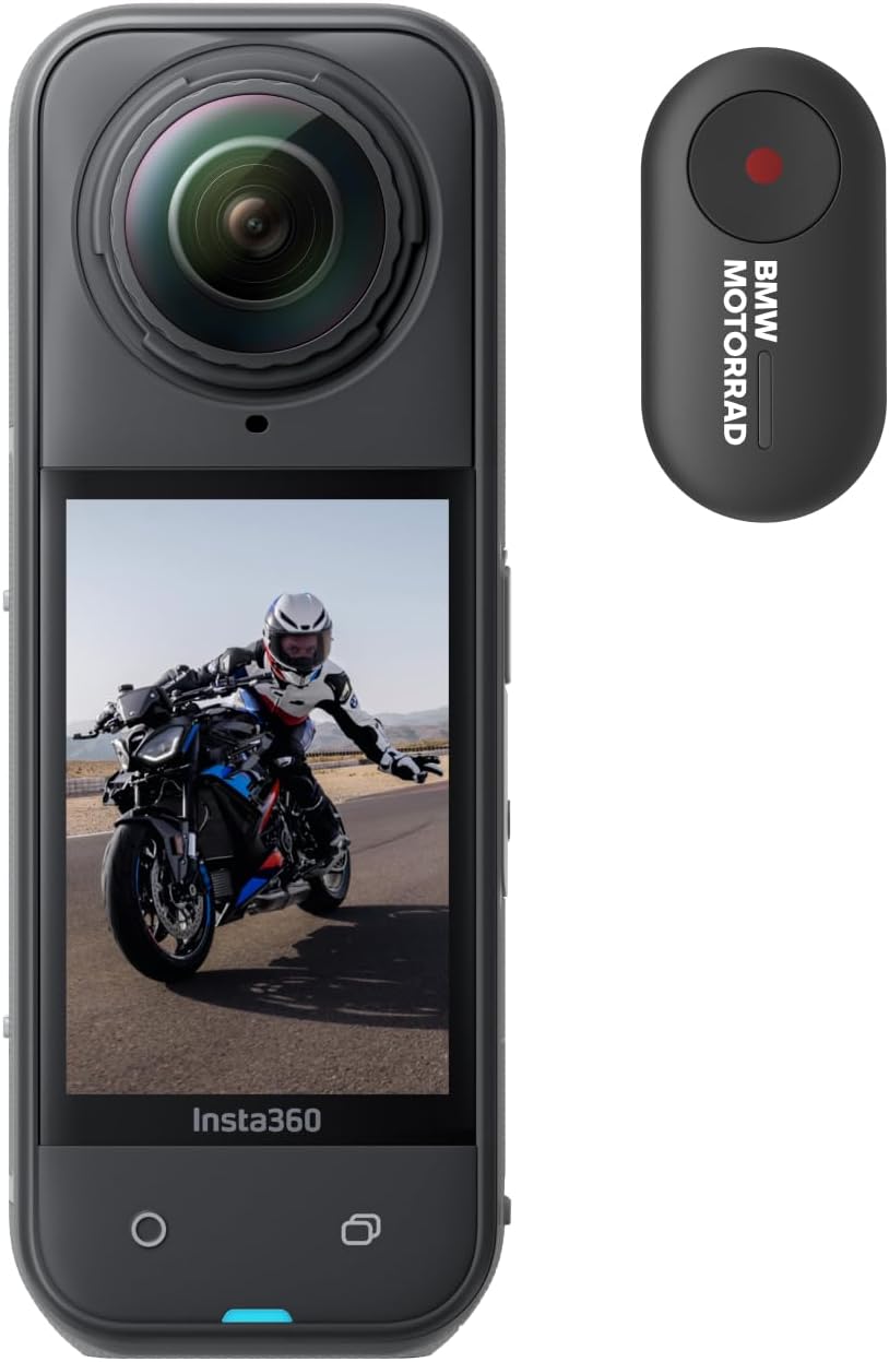 Insta360 X5 - Waterproof 8K 360° Action Camera, Leading Low Light, Invisible Selfie Stick Effect, Rugged and Replaceable Lens, 3-Hour Battery, Built-In Wind Guard, Stabilization, Triple AI Chip Design