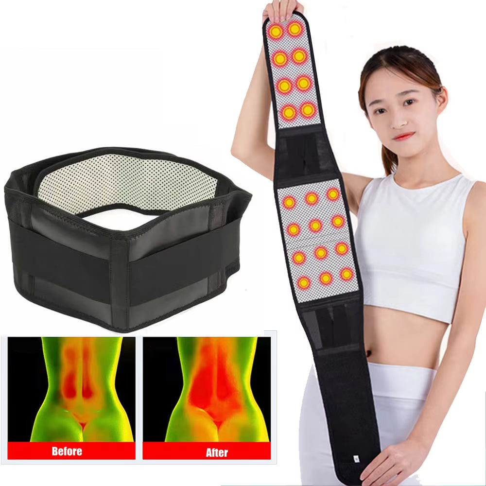 Tourmaline Magnetic Therapy Waist Belt with Lumbar Support