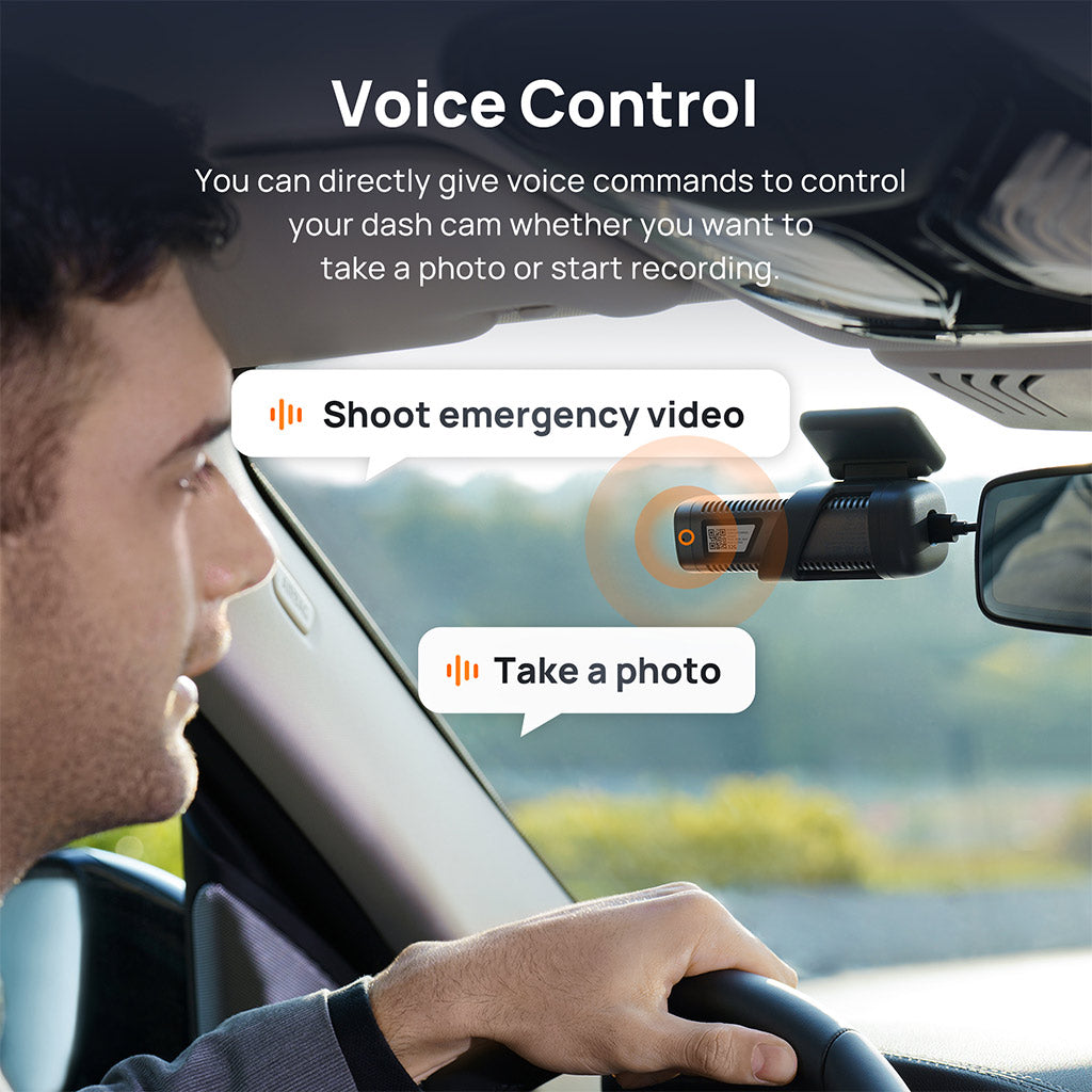 70Mai Dash Cam M500 2.7K HD with Built-In Emmc, 170° FOV & HDR Recording