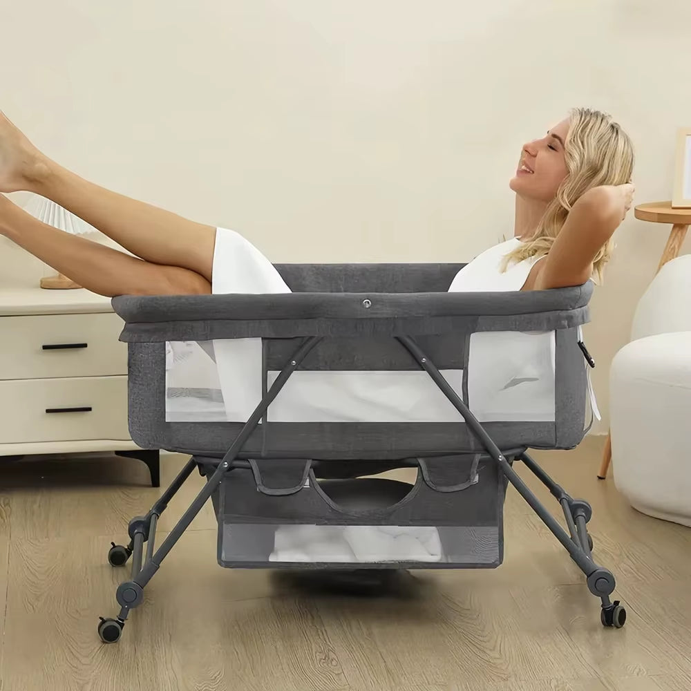 Sejoy 3 in 1 Rocking Crib Baby Bassinet