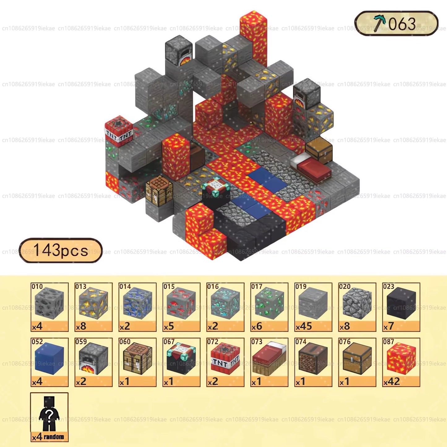 Magnetic Building Blocks Mine World