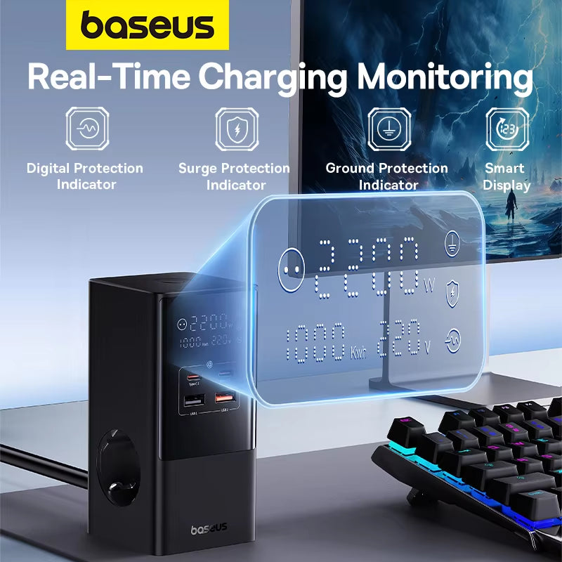Baseus 100W 6-in-1 USB Charger Power Strip