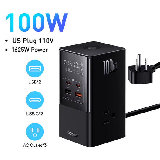 Baseus 100W 6-in-1 USB Charger Power Strip