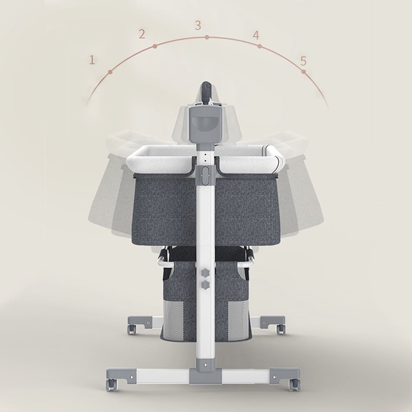 BabyNewborn Bedside Bassinet Automatic Rocking Sleeper