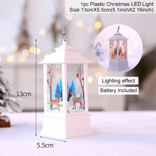 Jolly Santa LED Christmas Lantern