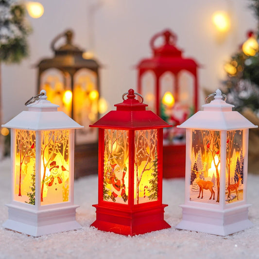 Jolly Santa LED Christmas Lantern