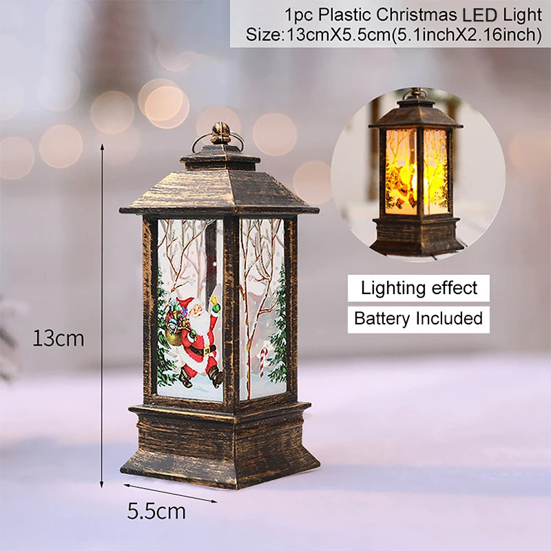 Jolly Santa LED Christmas Lantern