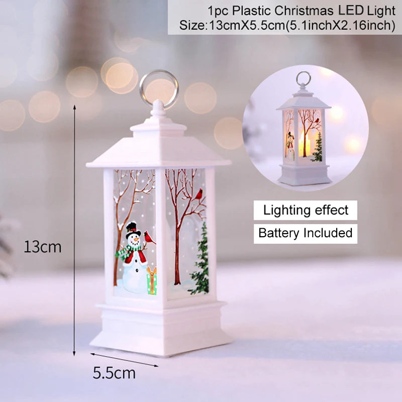Jolly Santa LED Christmas Lantern