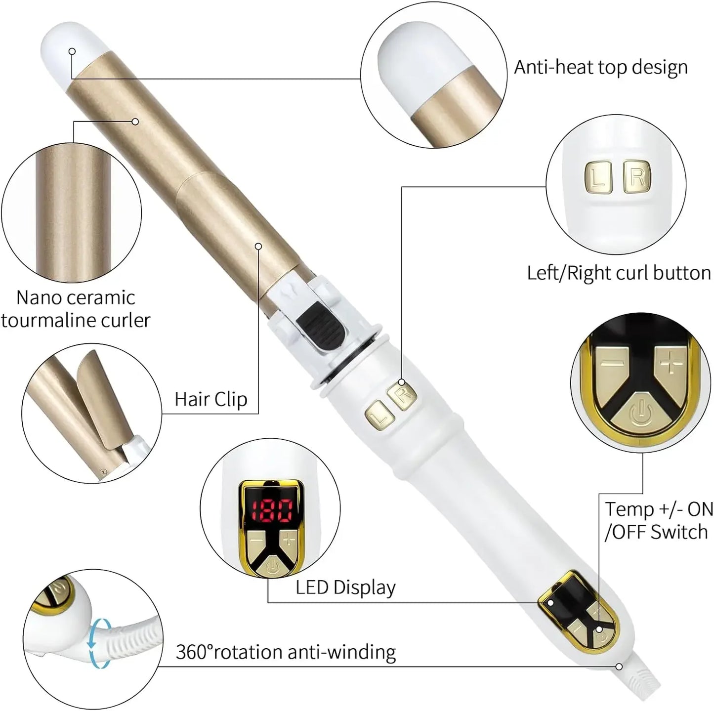 Beachwaver Curler | Ceramic Barrel Curling Iron