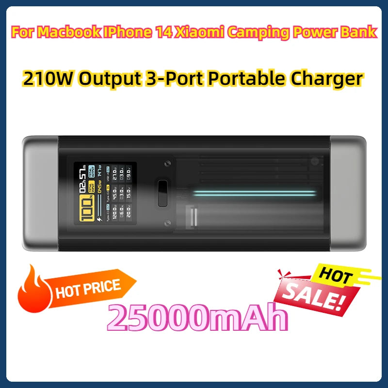 CUKTECH 210W High-Capacity Power Bank 25000mAh