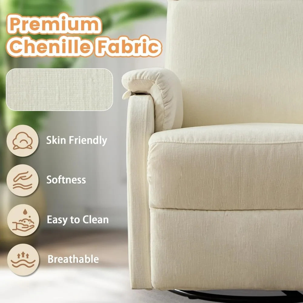 Homestyle Swivel Rocking Recliner Chair