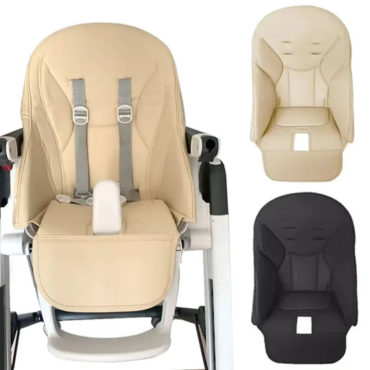 Baby Stroller Leather Cushion Baby Dining Chair Leather Cover PU Composite Sponge Cushion Baby Cover Chair Seat Case Accessories