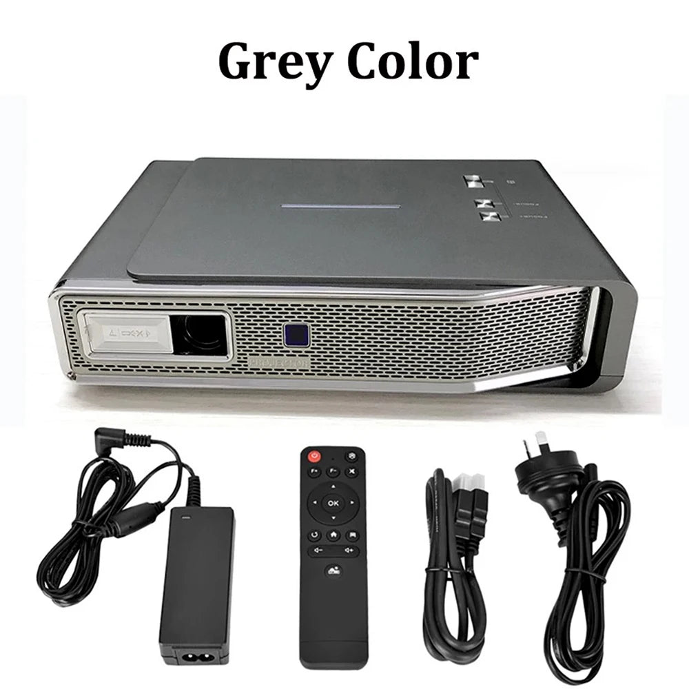 Clear Stock !! V5 DLP Smart Blu Ray 3D Projector Android Full HD 1080P 4K Active SBS TNB Smart Projector 2GRAM 32GROM 5G Wifi BT