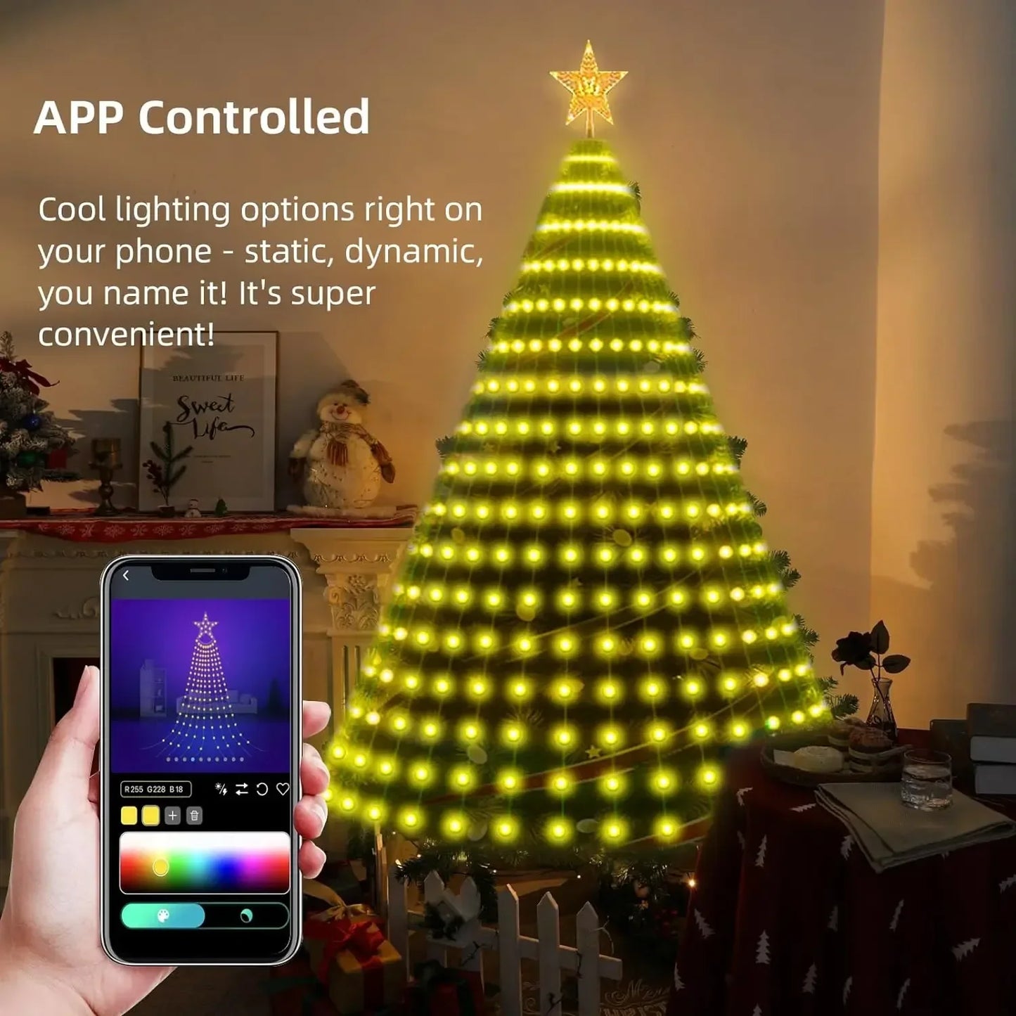 RhythmGlow LED Music String Lights