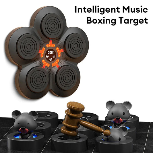 Smart Music Boxing Machine Wall Target LED Lighted Sandbag Rechargeable Boxing Training Target Home Fitness Equipment