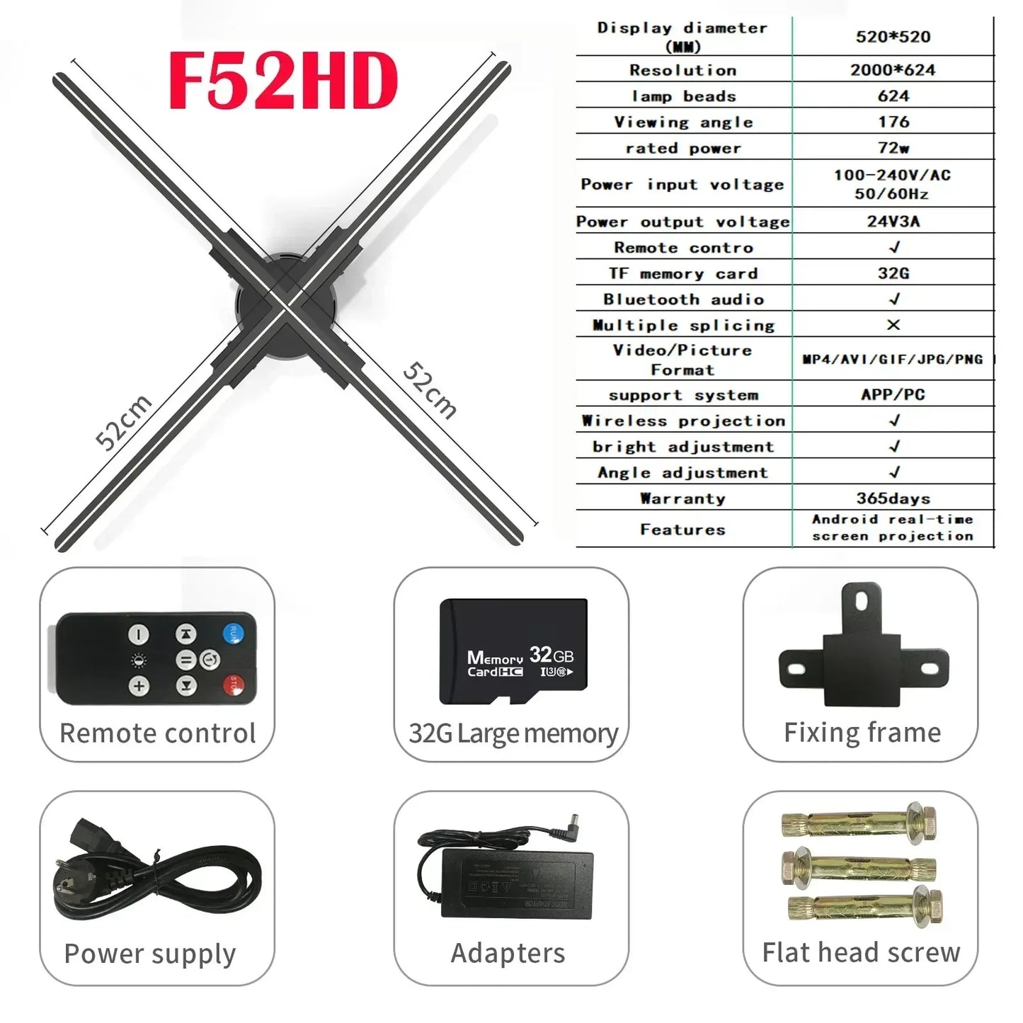 HoloVision 3D Display Projector