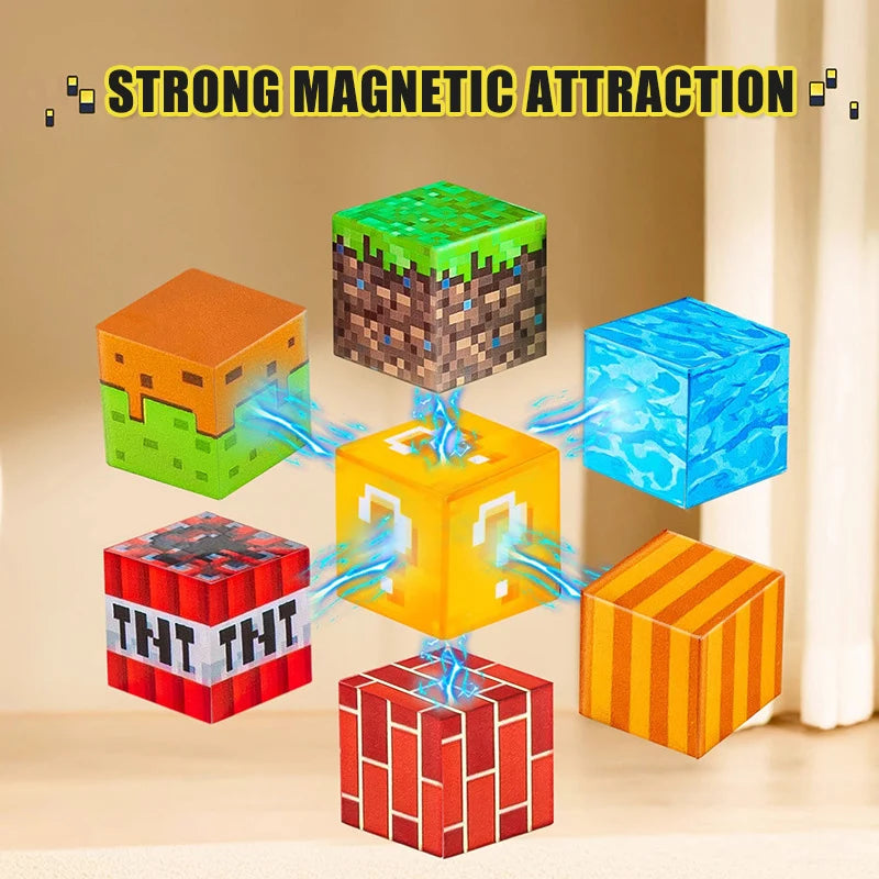 300Pcs 15Dolls Assorted Shapes and Colors Magnetic Building Blocks Toys