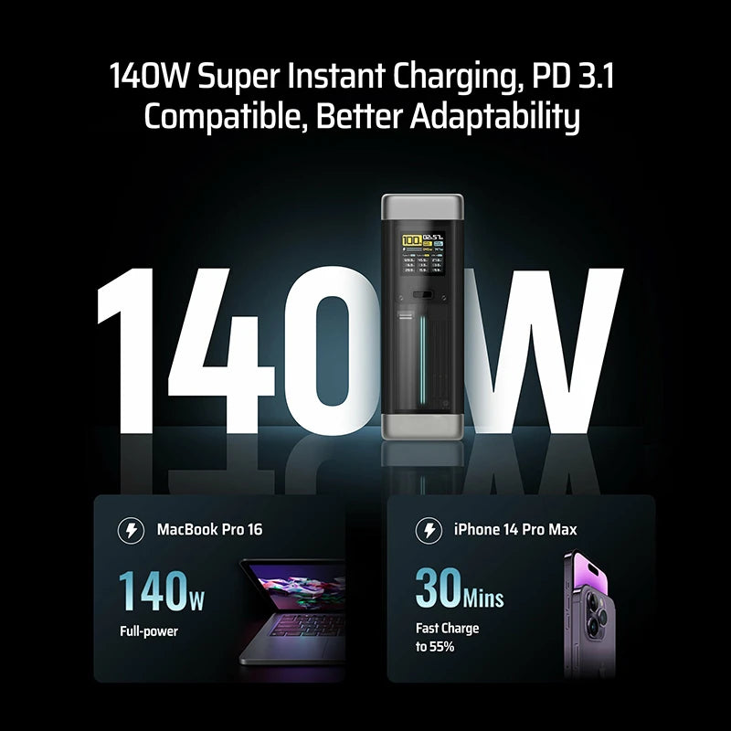 CUKTECH 210W High-Capacity Power Bank 25000mAh