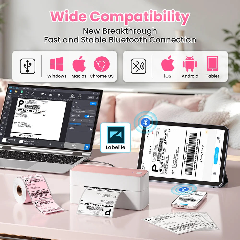 Phomemo Bluetooth Thermal Label Wireless Printer