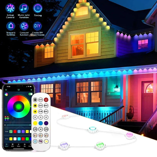 Smart WIFI RGBIC Outdoor Permanent Lights