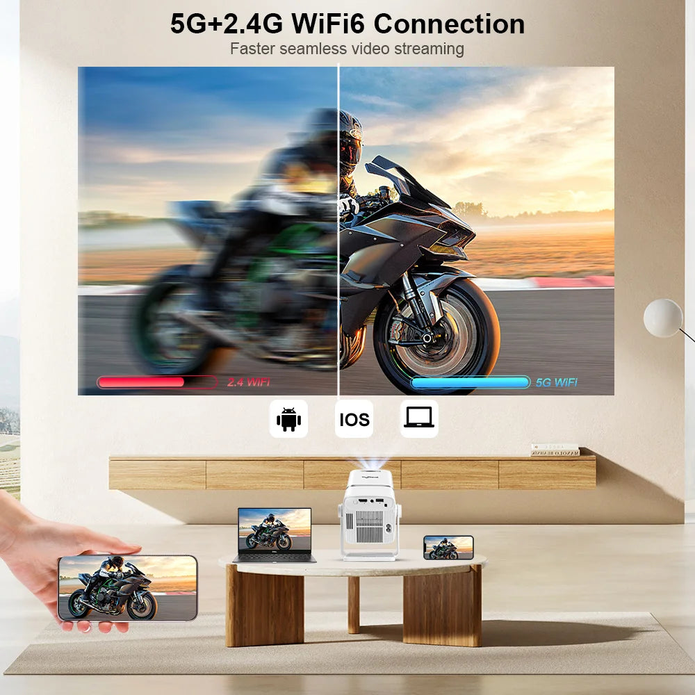 Thundeal Full HD Projector TD98W 1080P 2K 4K Video LED Projector