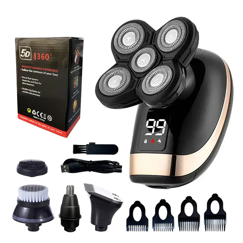 FlexGroom 5 in 1 Electric Razor Electric Shaver Rechargeable Shaving Machine