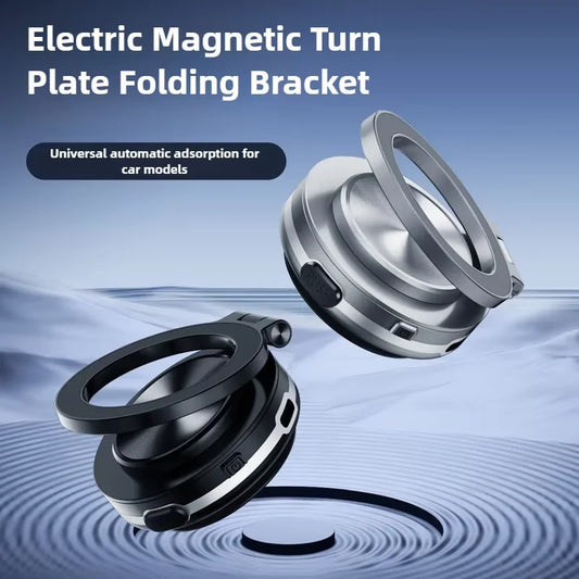 Magnetic Vacuum Car Phone Holder Suction Cup Folding Universal Navigation Stand Bracket