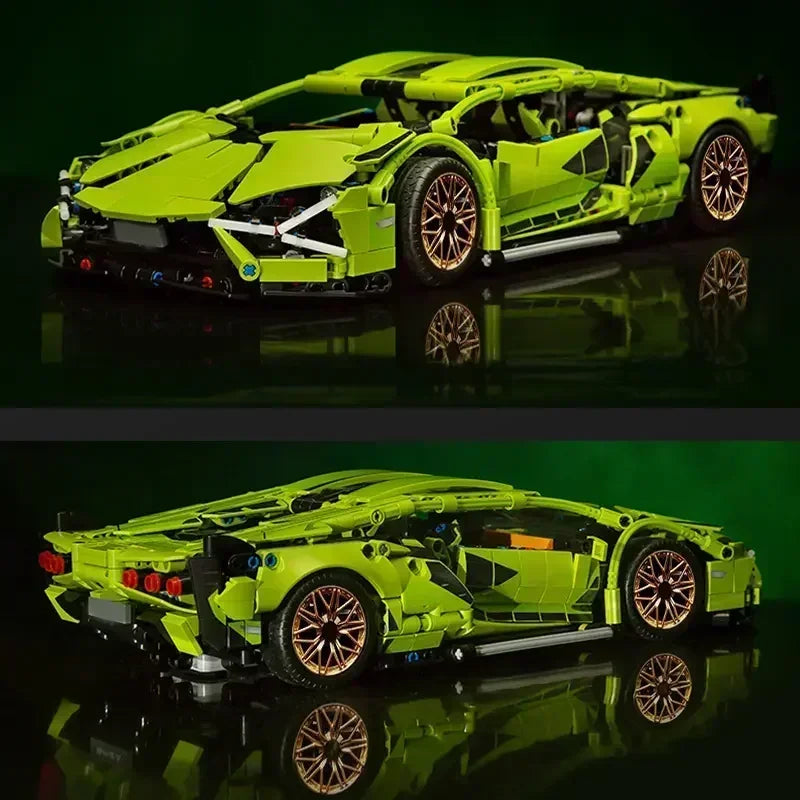 1280PCS Sports Car Building Blocks Toy