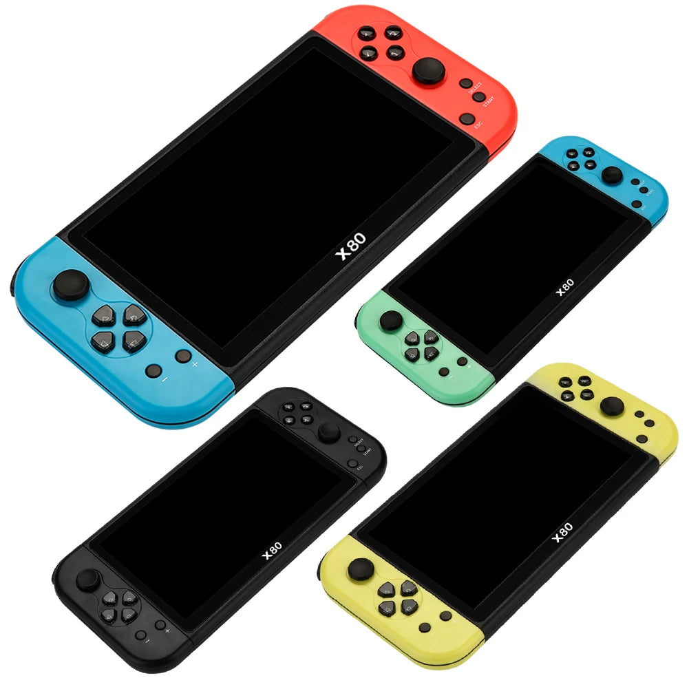 X80 7Inch TFT Screen Mini Arcade Video Game