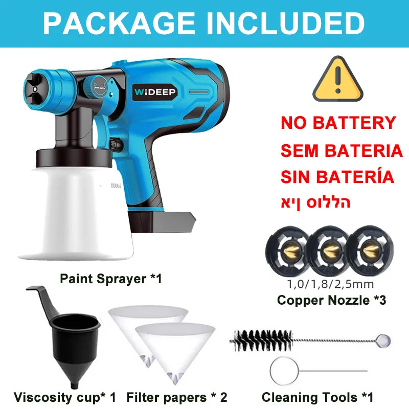 High-Pressure Cordless Paint Sprayer