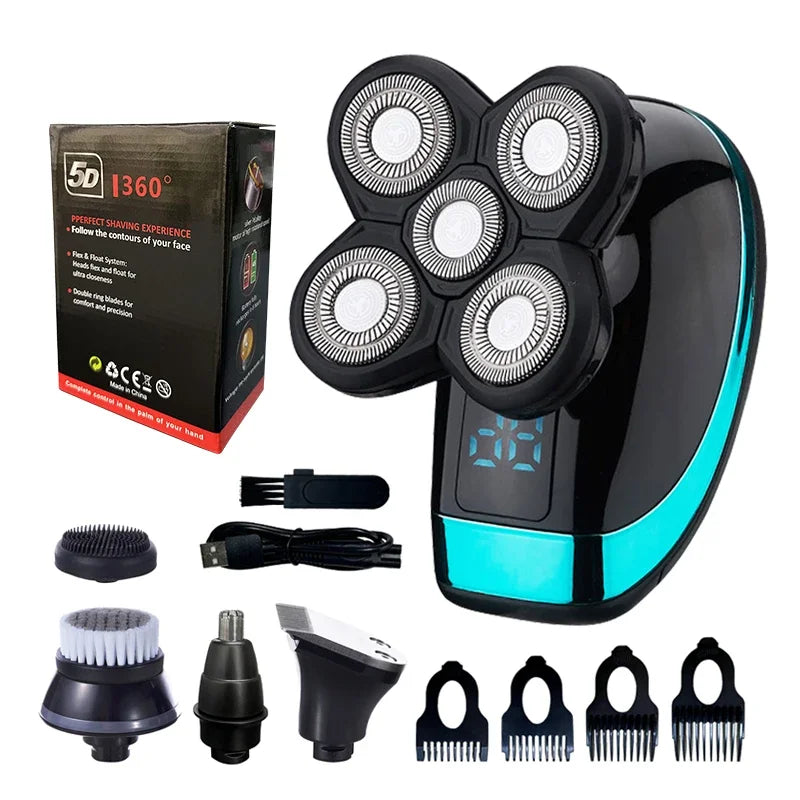 FlexGroom 5 in 1 Electric Razor Electric Shaver Rechargeable Shaving Machine