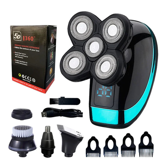 FlexGroom 5 in 1 Electric Razor Electric Shaver Rechargeable Shaving Machine