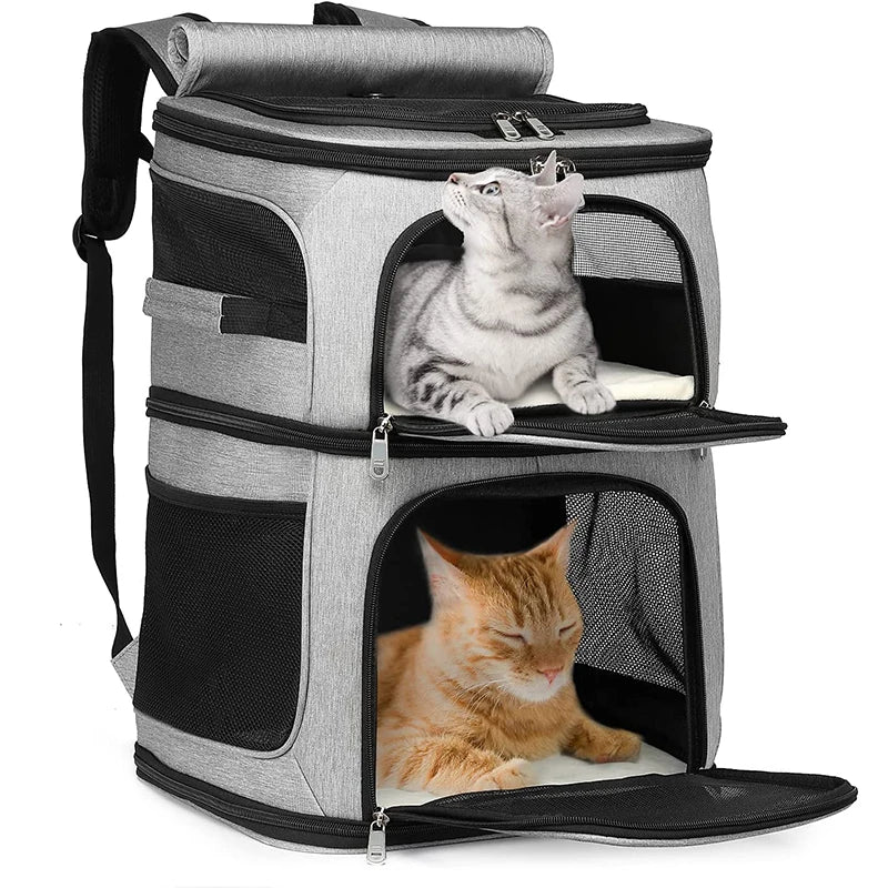 Oxford Double Layer Pet Backpack