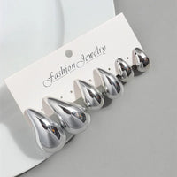 Vintage Gold-Plated Teardrop Earrings & Pendant