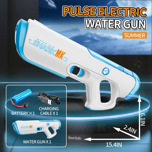 Electric Water Gun-Automatic Squirt Gun,Battery Powered Squirt Gun with Automatic Water-Absorption,Summer Outdoor Party Toys