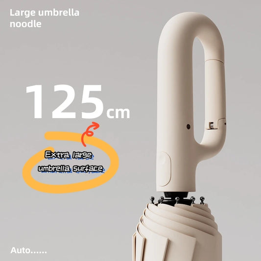 Extra Large Reinforced Wind-Resistant Rain-Resistant Ring Buckle Umbrella