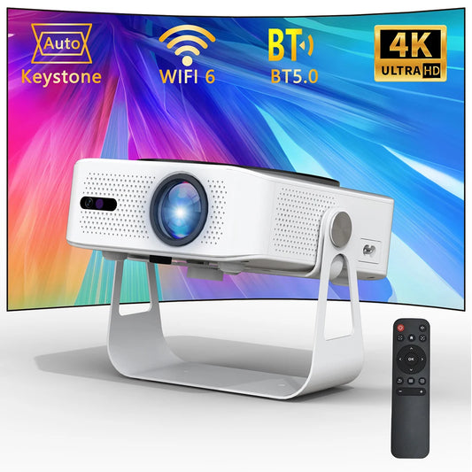 Mini HD Projector Auto Focus & Keystone for Indoor & Outdoor Use