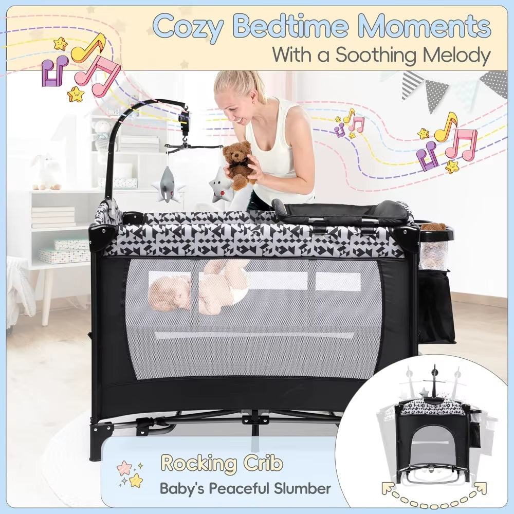 5-In-1 Pack and Play Baby Bassinet