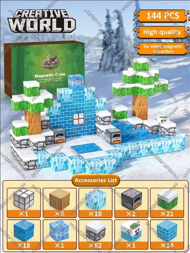 Magnetic Building Blocks Mine World