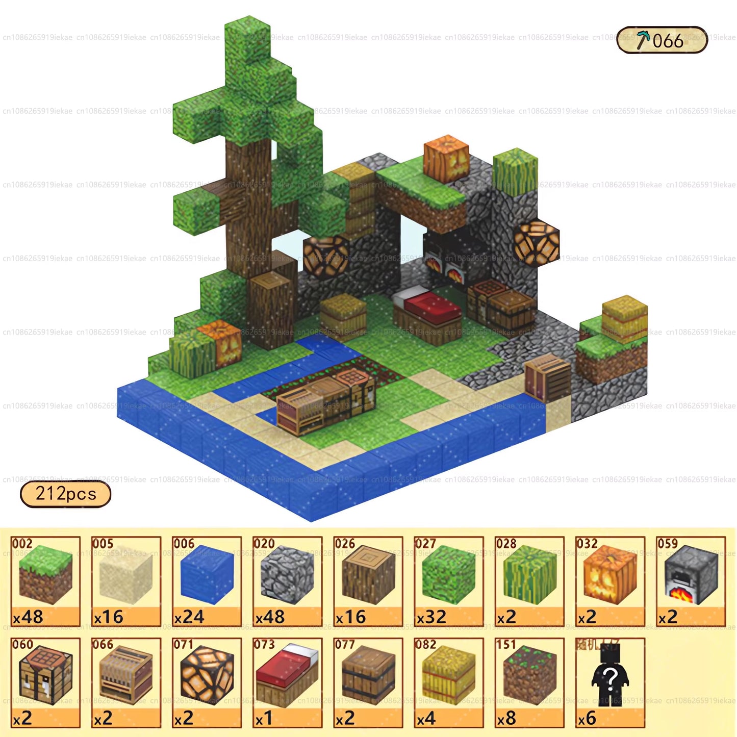 Magnetic Building Blocks Mine World