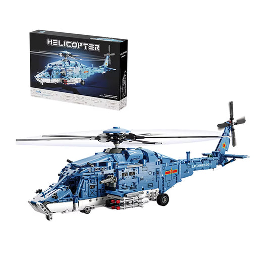 Armed Helicopter Building Blocks Toy