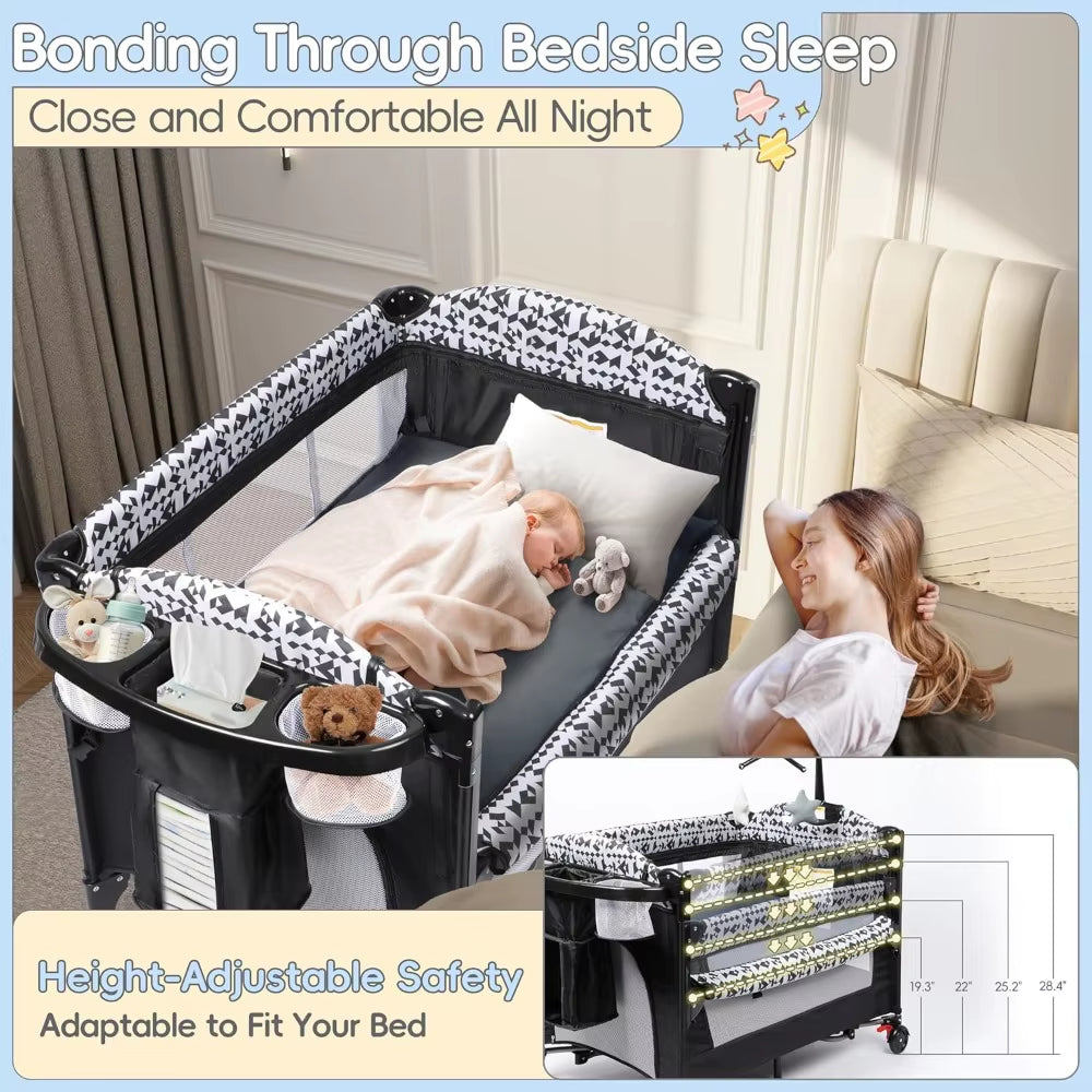 5-In-1 Pack and Play Baby Bassinet