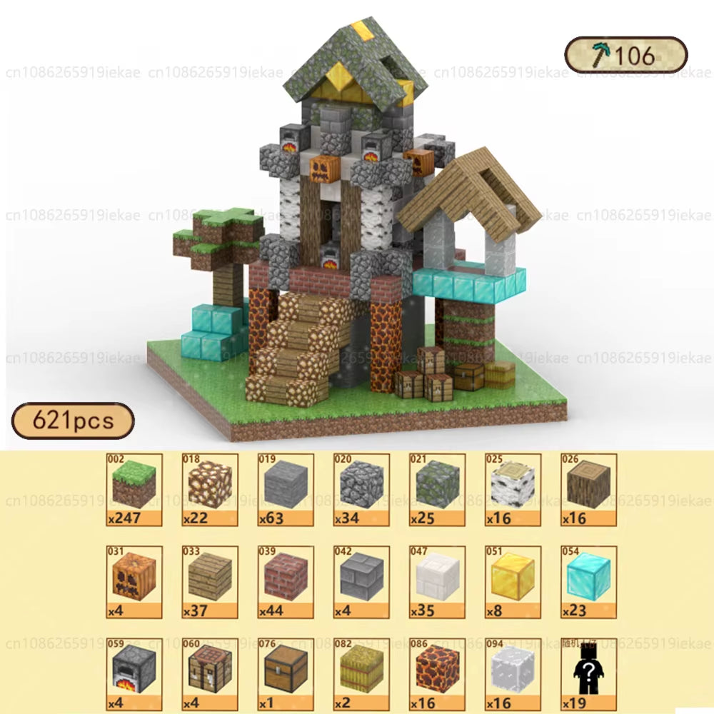 Magnetic Building Blocks Mine World