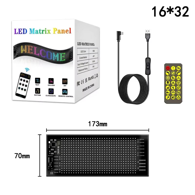 FlexiGlow Scrolling LED Car Sign